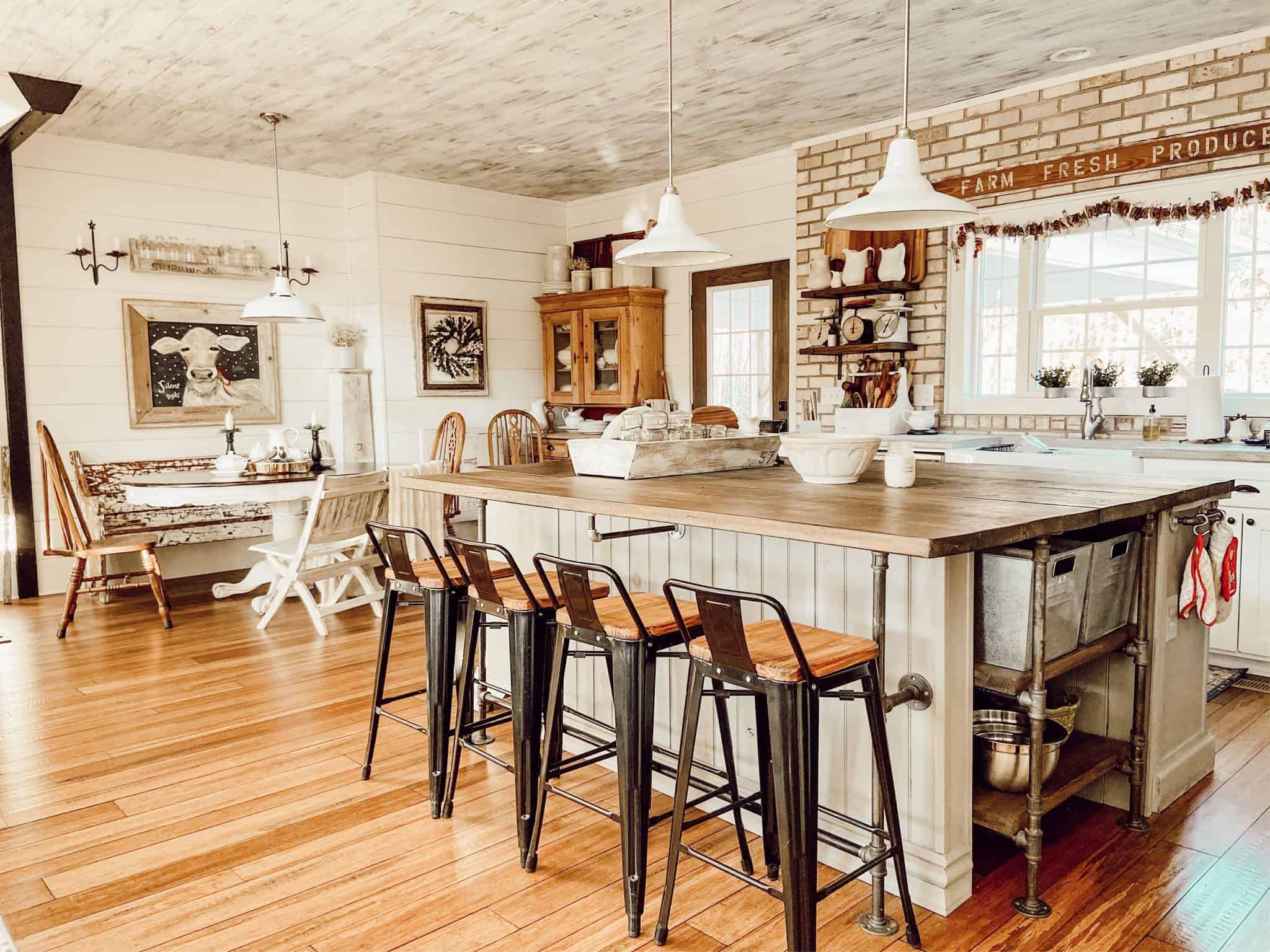 How to Build A Farmhouse Kitchen Island - The Ponds Farmhouse