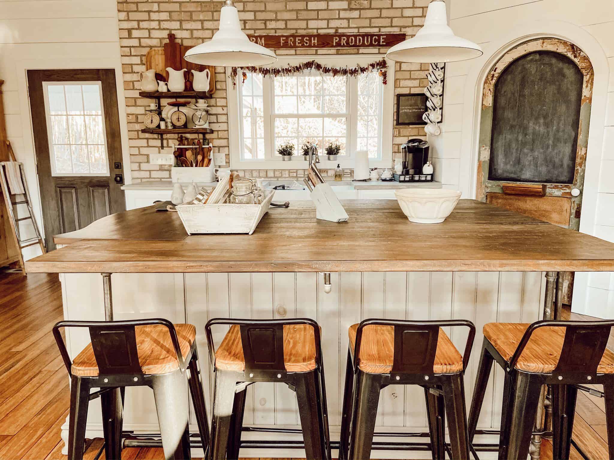 How to Build A Farmhouse Kitchen Island - The Ponds Farmhouse