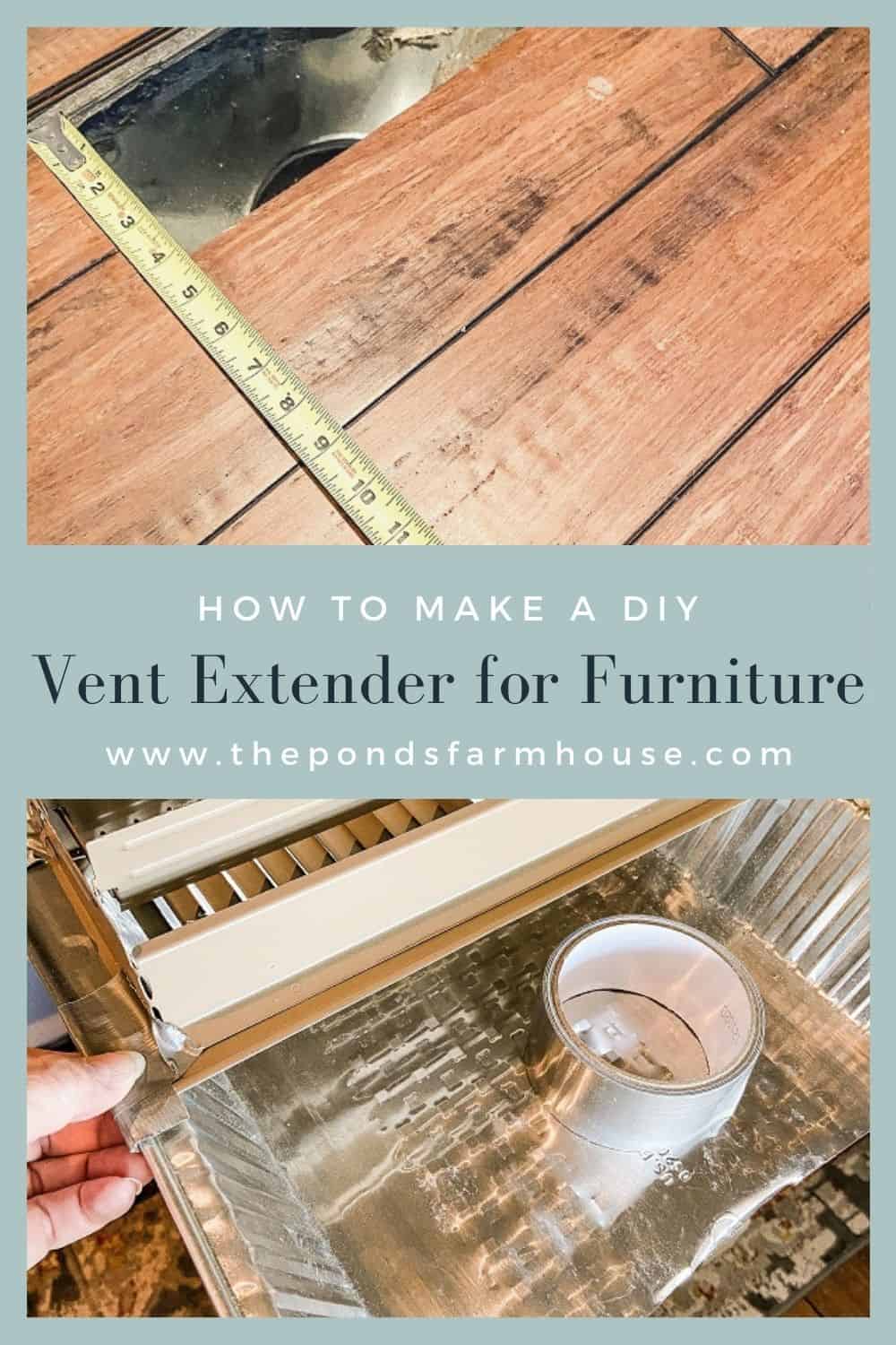 Make A DIY Vent Extender for Furniture With Dollar Tree Supplies - The  Ponds Farmhouse