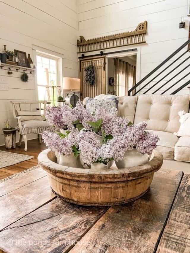 How To Use An Antique Wooden Bowl for Coffee Table Decorating