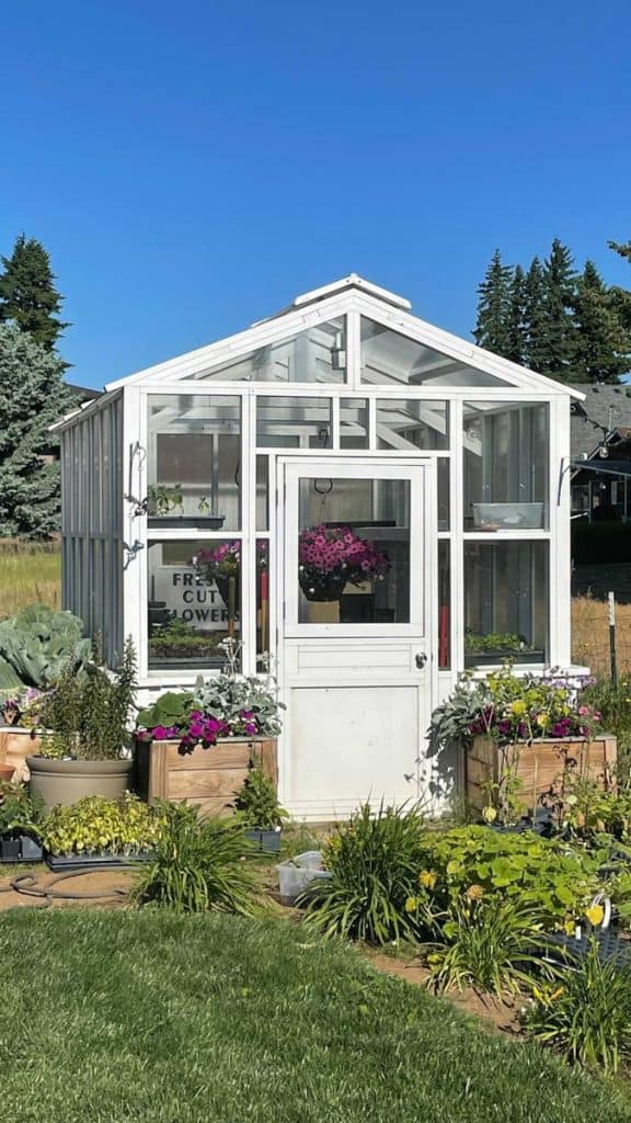 9 DIY Greenhouse / She Shed Decor Ideas and Summer Tour