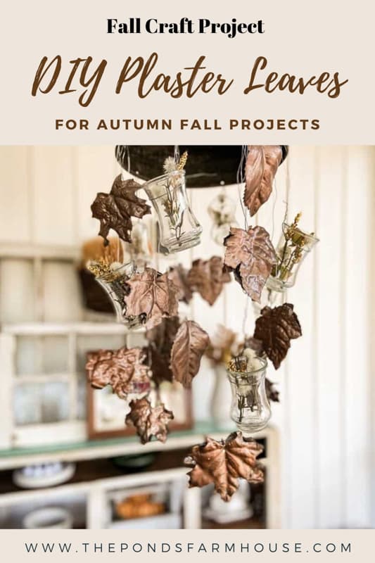Crafting Autumn Magic- DIY Plaster Leaves Tutorial