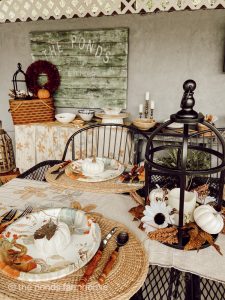 Fall Decorations for Buffet Table - Campfire Party