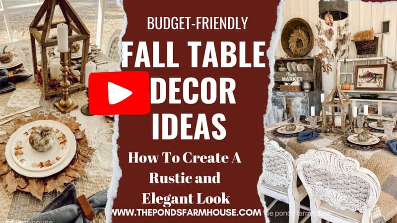 Fall Table Decor Video 