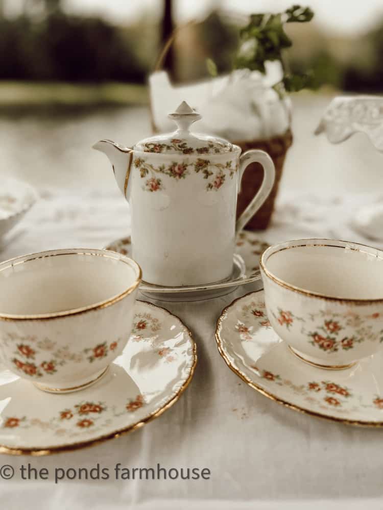 Vintage Tea Party Ideas - Tea for Two and More - The Ponds Farmhouse