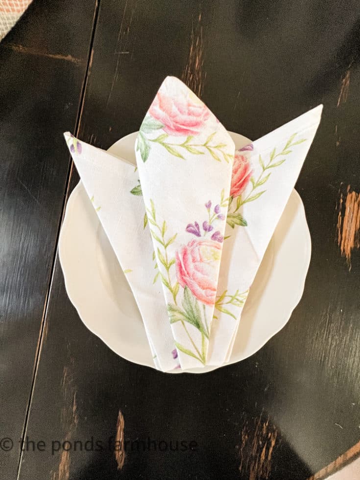 Easy Instructions on How To Fold A Napkin for a Tulip Napkin Fold