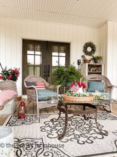 Patriotic Porch Decorations for 4th of July