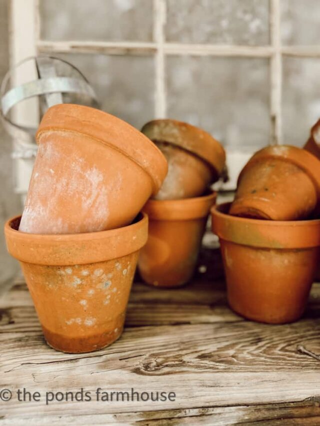 How To Make NEW  Pots Look Vintage