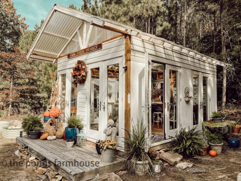 9 Greenhouse DIY & She Shed Ideas for Fall