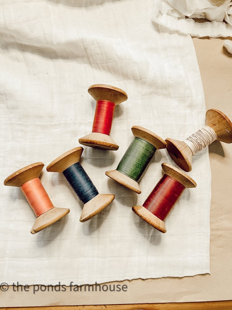 How to Repurpose Vintage Wooden Spools DIY Craft Idea
