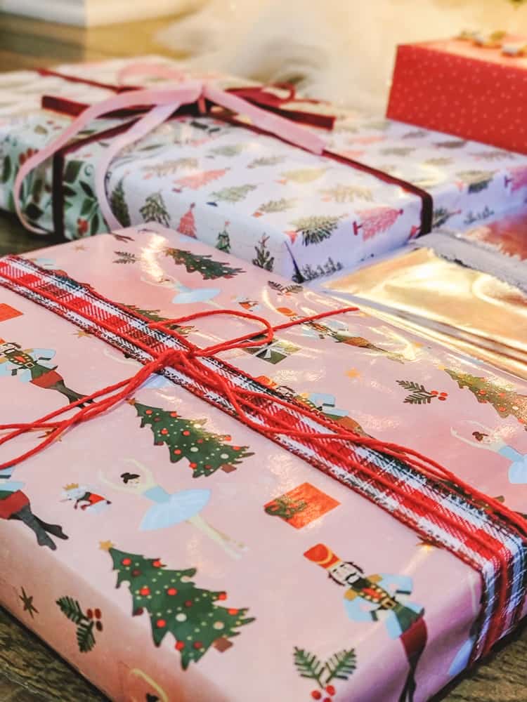 Easy DIY Wrapping Paper for Christmas - Thistlewood Farm