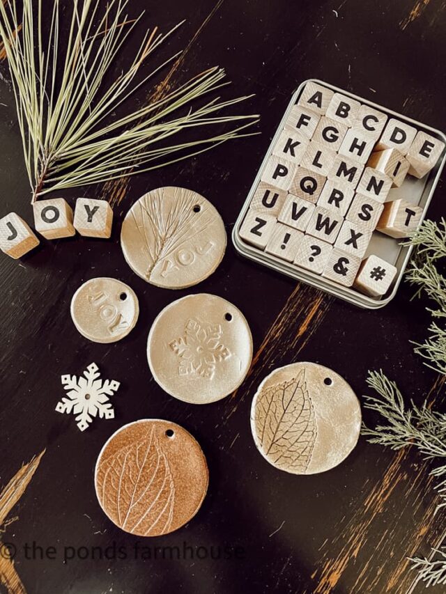 How To Make Ornaments with Air Dry Clay