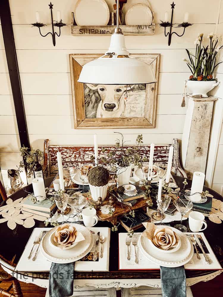 Christmas Holiday Brunch Tablescape - Thistle Key Lane