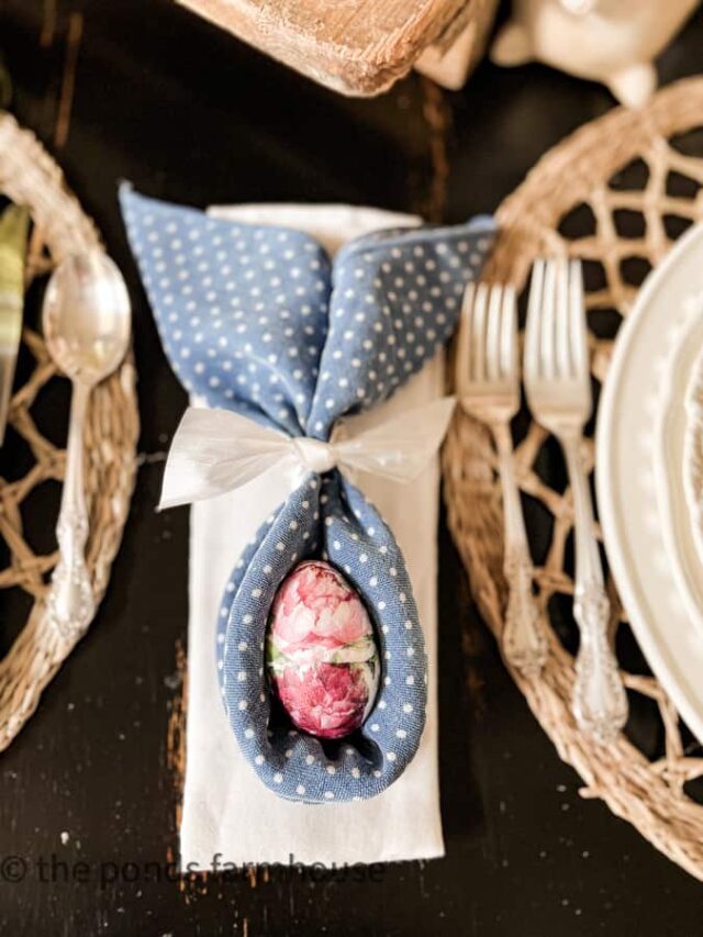 How To Make Bunny Ear Napkin Fold