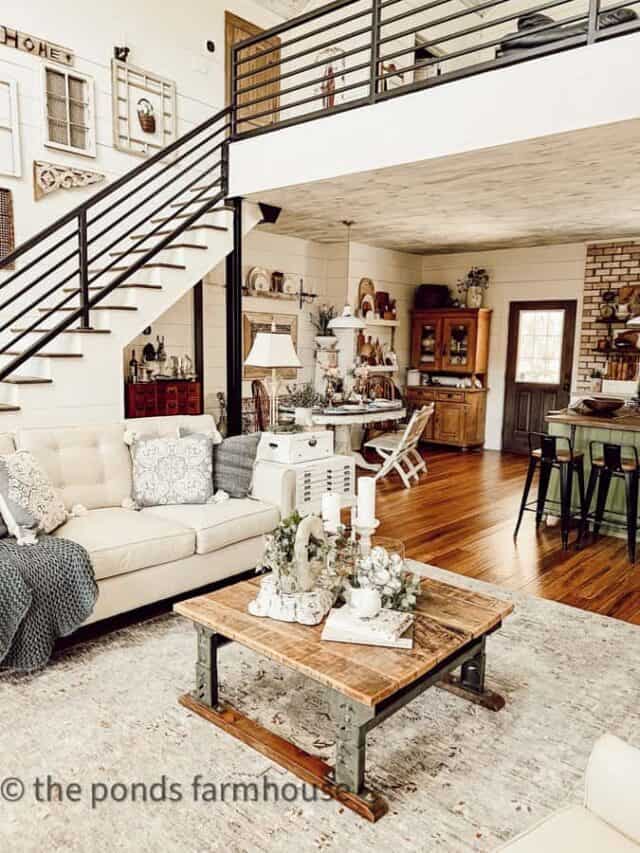 Modern Farmhouse Decorating Ideas- Living Room