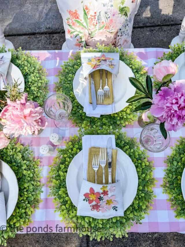 Mother’s Day Luncheon Ideas with Creative Tablescape