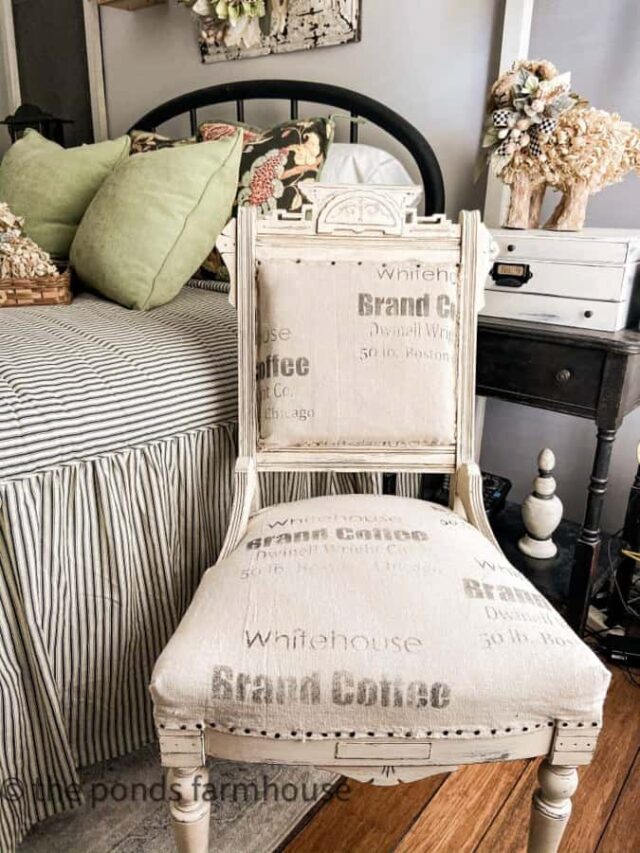 Upcycle Drop Cloth For  Vintage Feed Sack