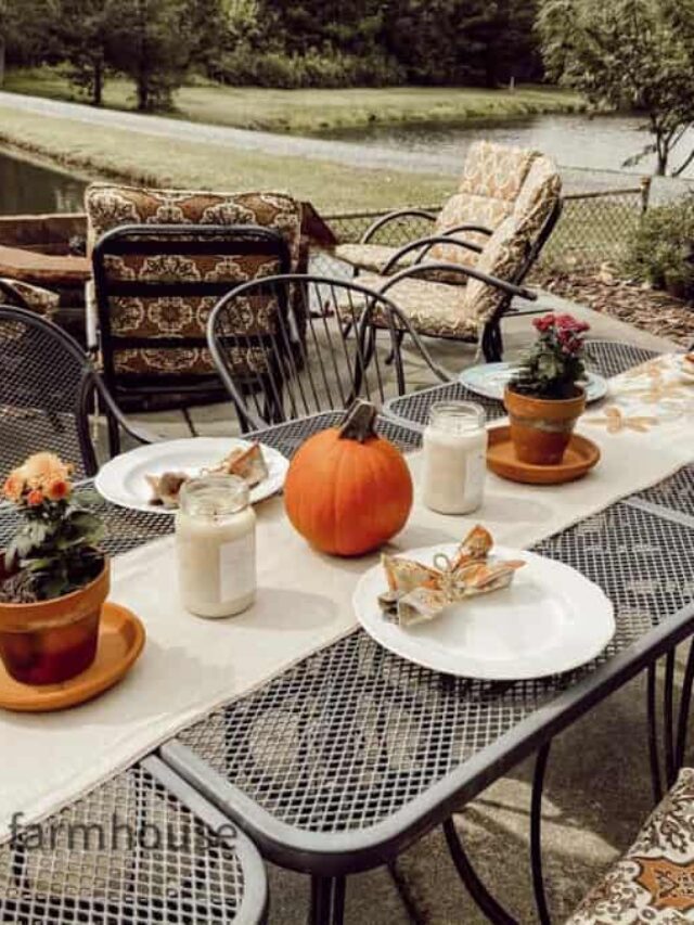 Fall Budget Outdoor Table Ideas