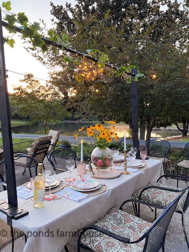 DIY Table Stand  For Over the Table Decorating