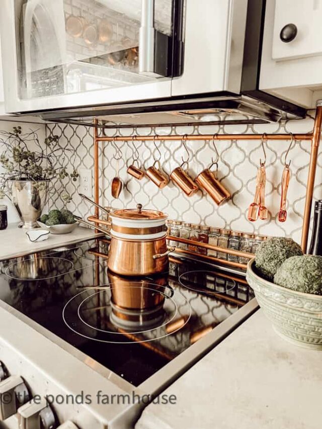 DIY French Country Copper Spice Rack Tutorial