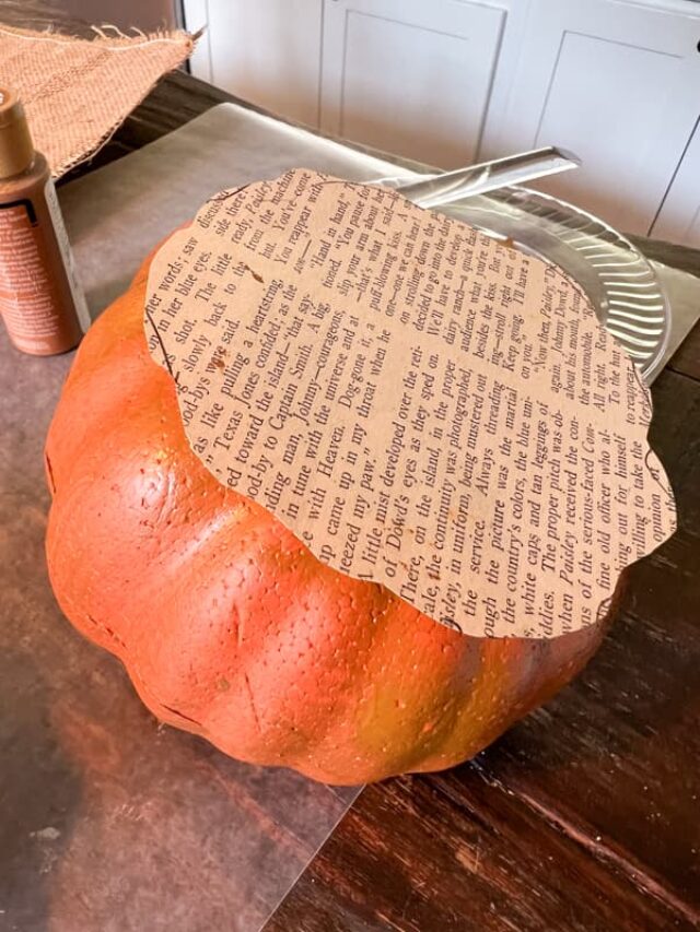 Upcycle Old Books for the cutest pumpkins