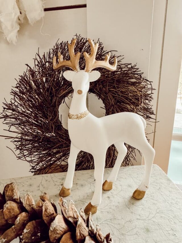 Upgraded Dollar Tree Christmas Reindeer For Cheap