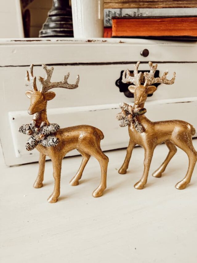 DIY Christmas Reindeer with Budget Dollar Tree Items