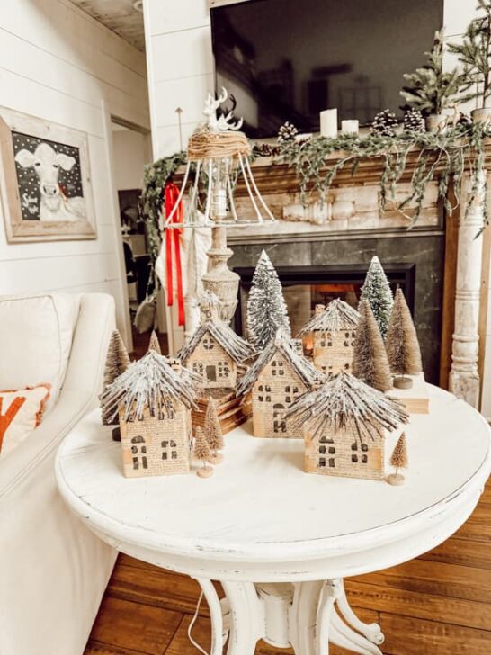 How To Upcycle Old Book Pages Into A Magical Christmas Village