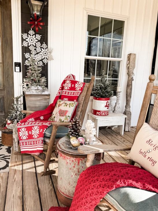 Cozy Country Christmas Porch: Winter Wonderland Budget Tips