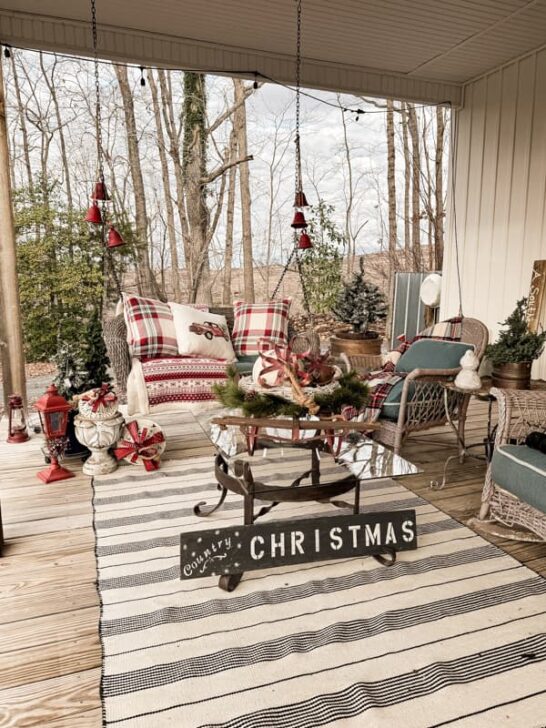 Cozy Country Christmas Porch: Winter Wonderland Budget Tips