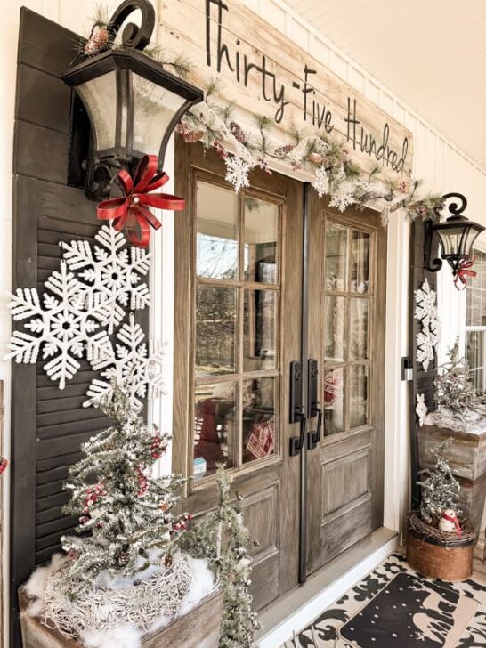 Cozy Country Christmas Porch: Winter Wonderland Budget Tips