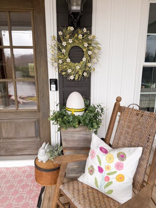 Welcome Spring With DIY Porch Decor For Easter & Beyond