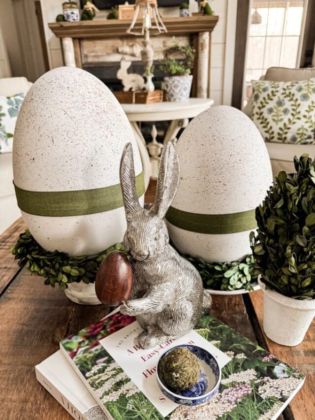 DIY Oversized Easter Eggs for Spring Decorating