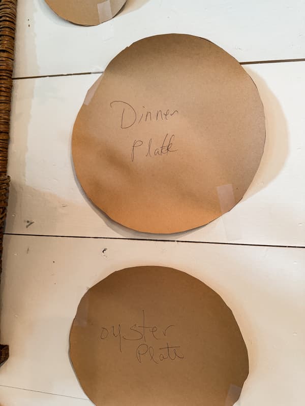 Template for dishes