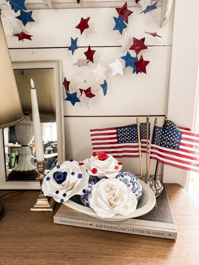 Recycle Aluminum Cans For Patriotic Garland