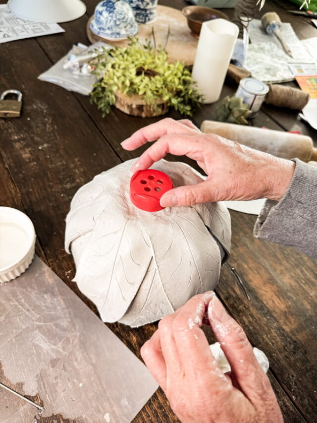 How To Make Flower Petal Lampshade With Air Dry Clay