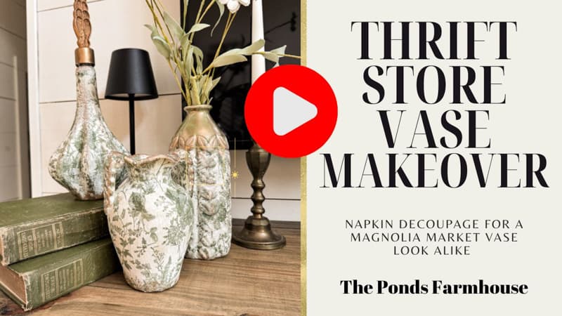Video Thrift Store Vase Makeover