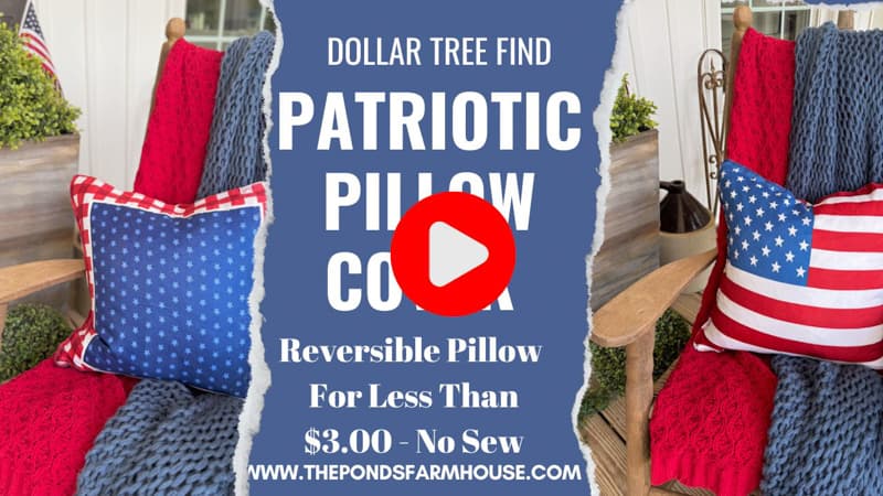 Patriotic Pillow Cover Video Tutorial