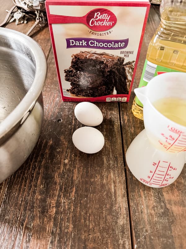 Ingredients for Dark Chocolate Brownies