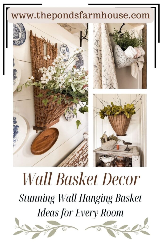 Wall Basket Decor for every room in your home.  Unique decorating ideas.  