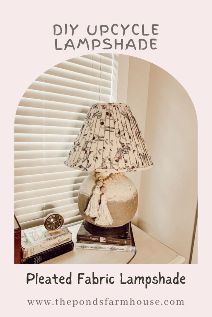 DIY Pleated Lampshade - Budget-friendly thrift store makeover 