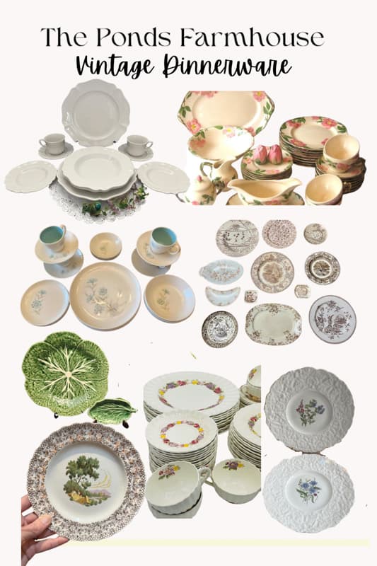 Shop for vintage dinnerware set collections 