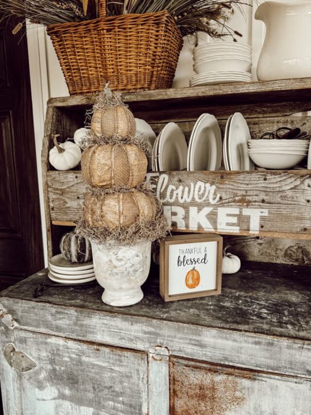 Dollar Tree Fall Craft: Rustic Pumpkin Topiaries With Old Book Pages