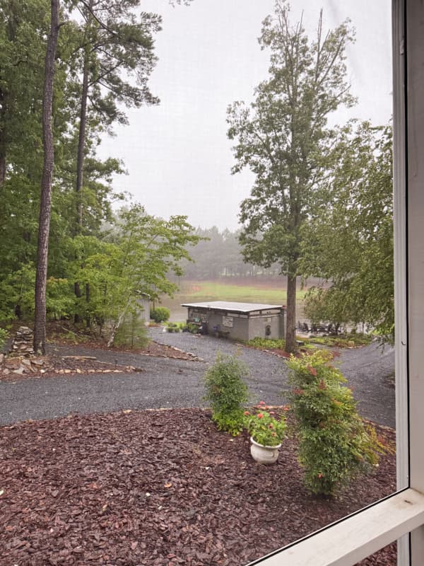 The Ponds Farmhouse View during Tropical Storm Debby