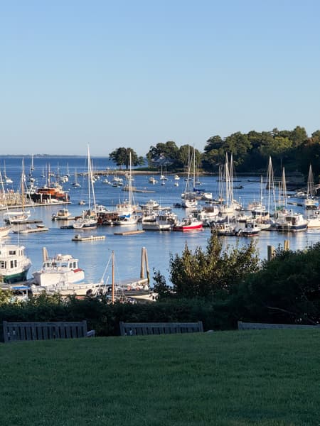 View of bay in Camden Maine