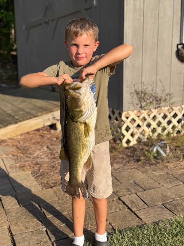 John and his big catch at The Ponds!