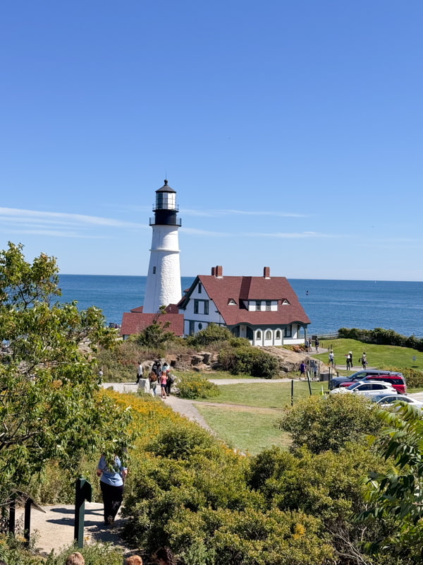 Portland Head Lighthouse the oldest in Maine.  Located in Cape Elizabeth at the Fort Williams Park.  