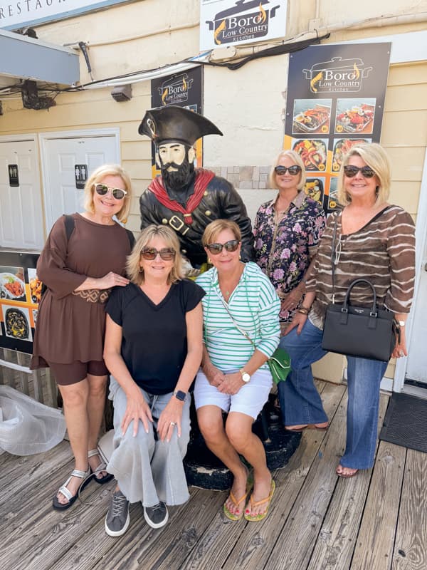 Girl's get-away in Swansboro, NC at the Boro Restaurant.  