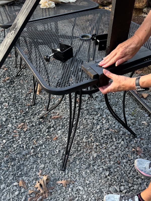 DIY Decorative stand for over the table decorating. 