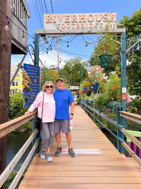 Brad and Rachel in Camden Maine for our New England Adventure.  